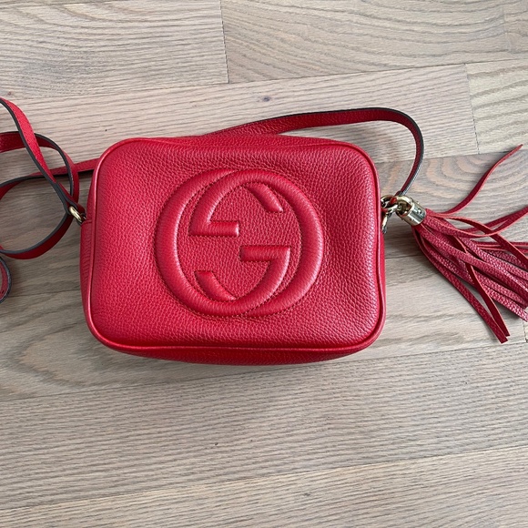 Gucci Soho Disco Bag Gucci Bag Rot GUCCI Soho Disco Red Leather